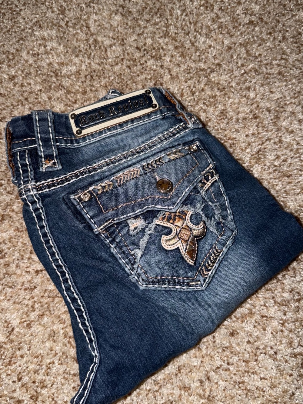 Rock Revival Women's Dark Blue Skinny Jeans